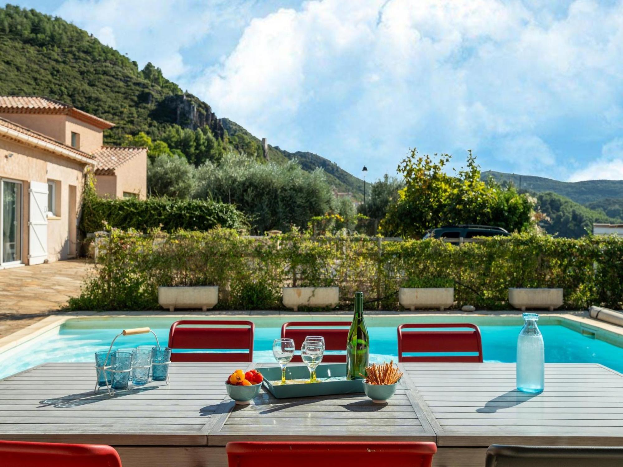 Villa House In The South Of France With Private Pool Roquebrun Esterno foto